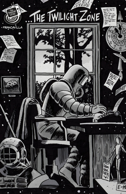 The Twilight Zone #5 (Cover B Francesco Francavilla Black & White Connecting Variant)