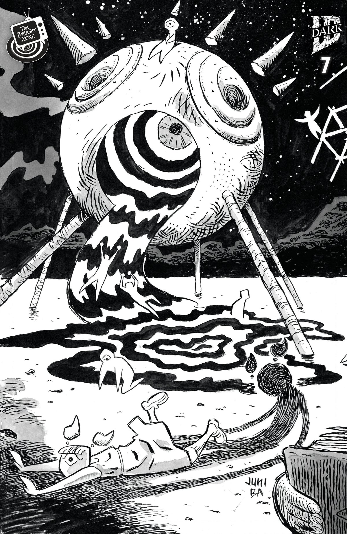 Twilight Zone #7 (Cover B Juni Ba Black & White Connecting Variant)