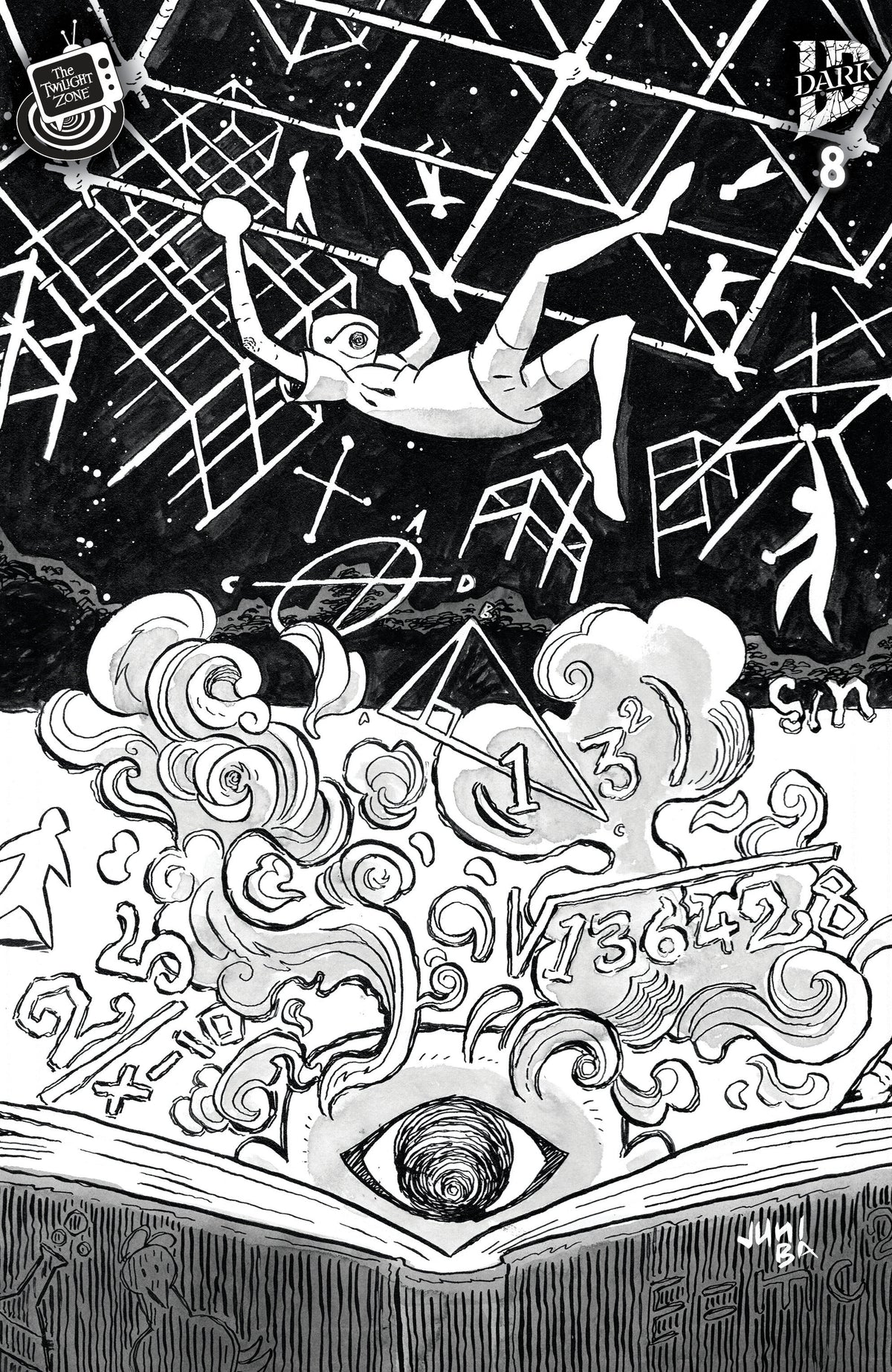 The Twilight Zone #8 (Cover B Juni Ba Black & White Connecting Variant)