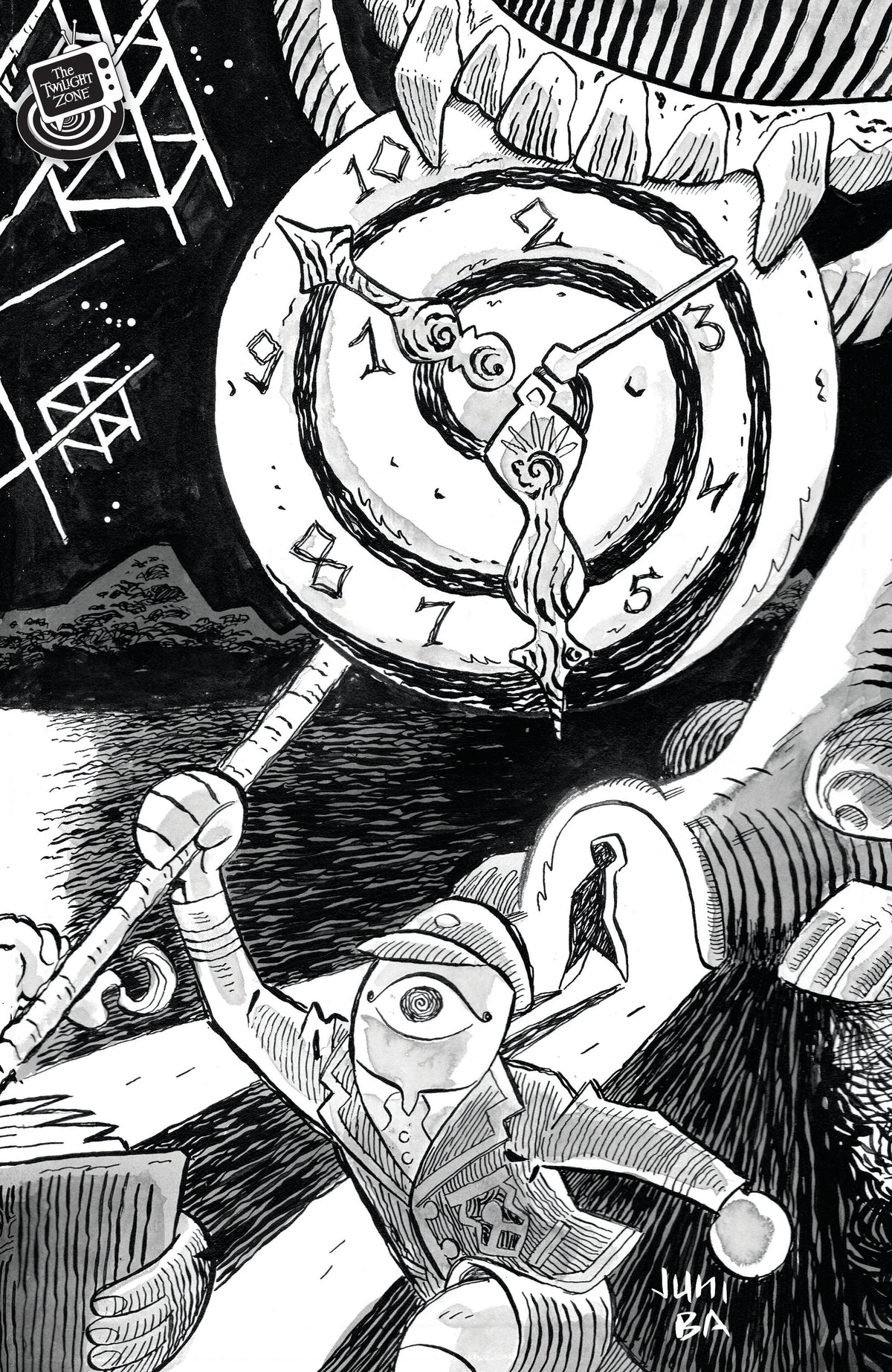 Twilight Zone #9 (Cover B Juni Ba Black & White Connecting Variant)