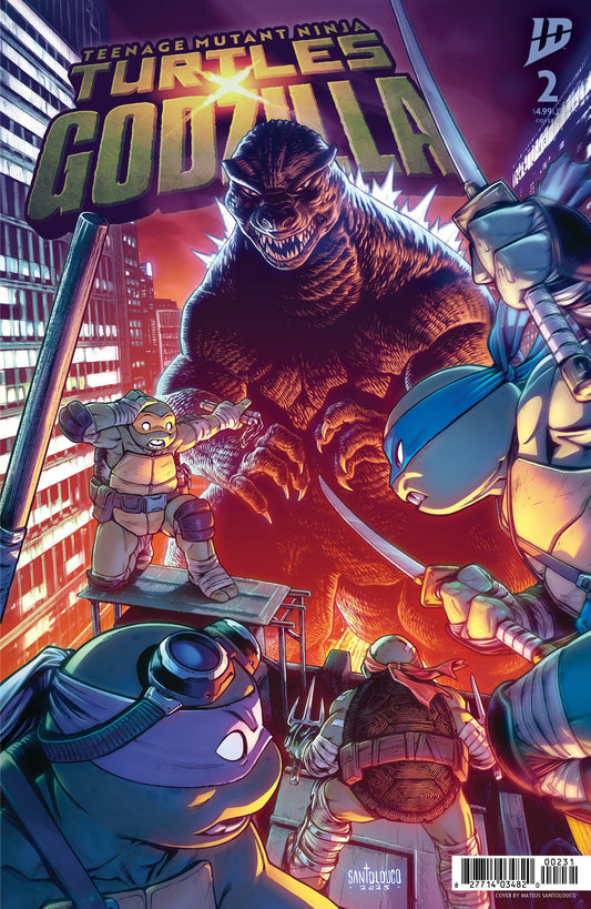 Teenage Mutant Ninja Turtles x Godzilla #2 (Cover C Mateus Santolouco Variant)