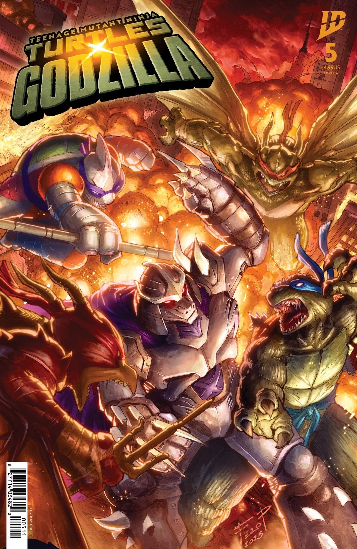 Teenage Mutant Ninja Turtles x Godzilla #5