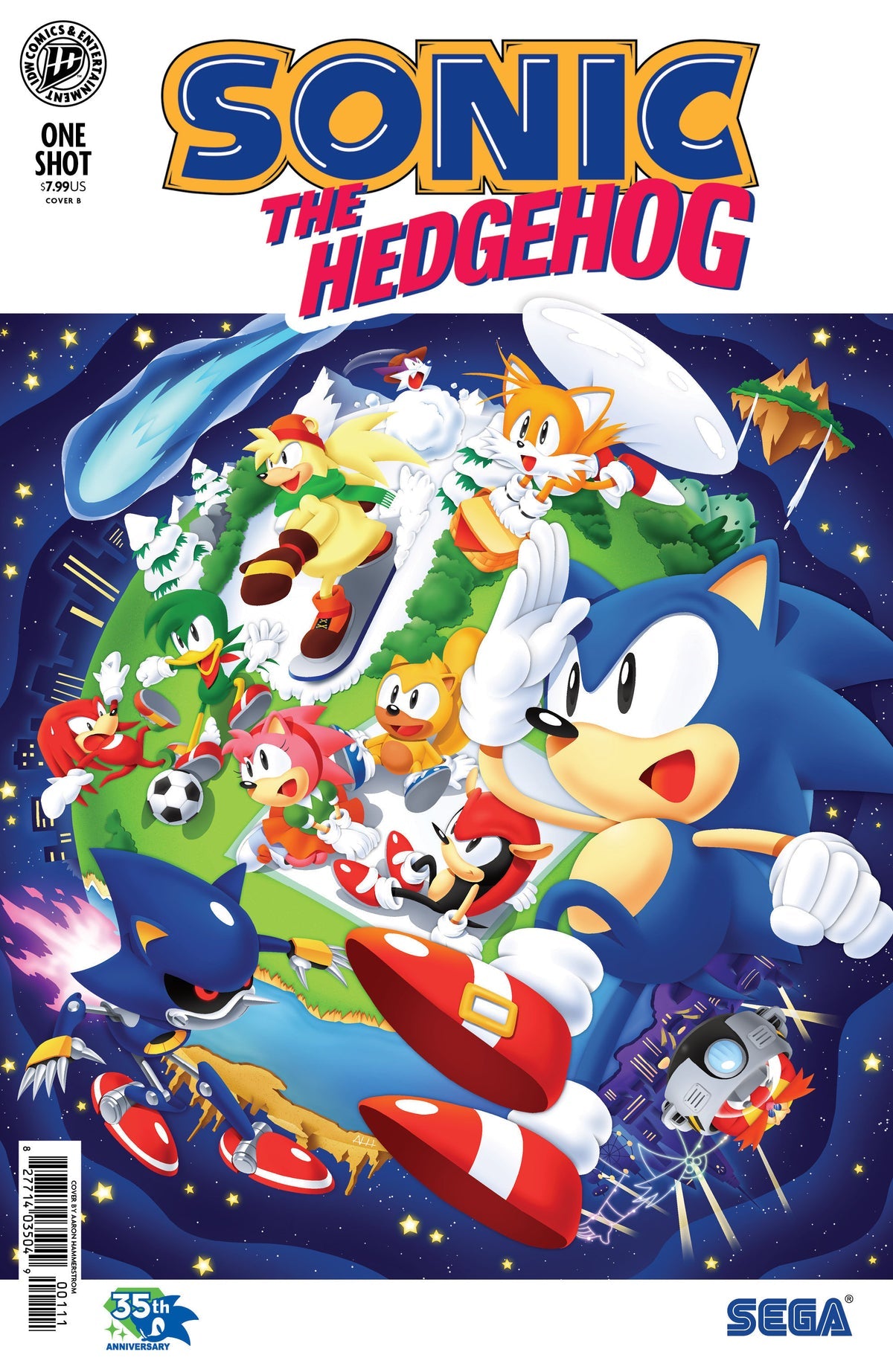 Sonic the Hedgehog: 35th Anniversary Special #1 (Cover B Aaron Hammerstrom Variant)