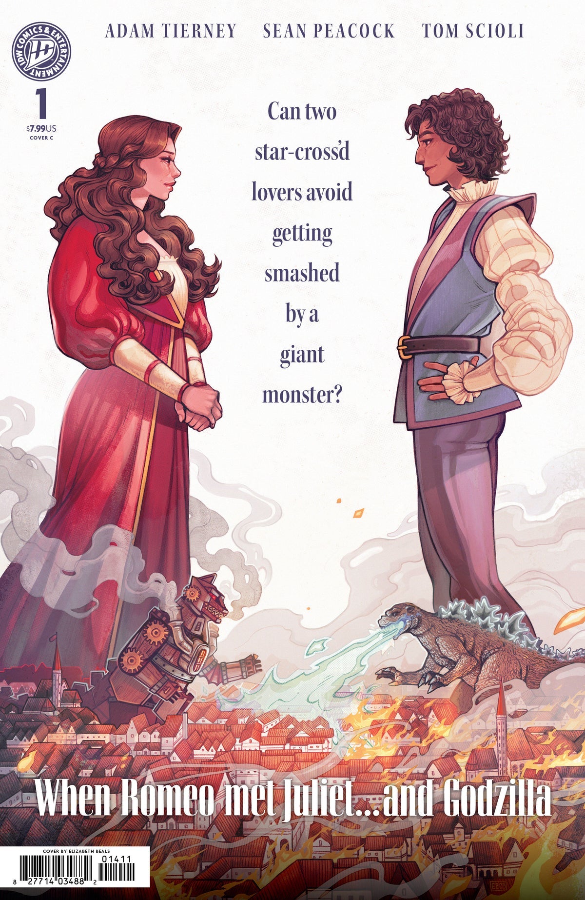 Godzilla's Monsterpiece Theatre Presents: Romeo & Juliet and Godzilla #1 (Cover C Elizabeth Beals Movie Homage Variant) (Copy)