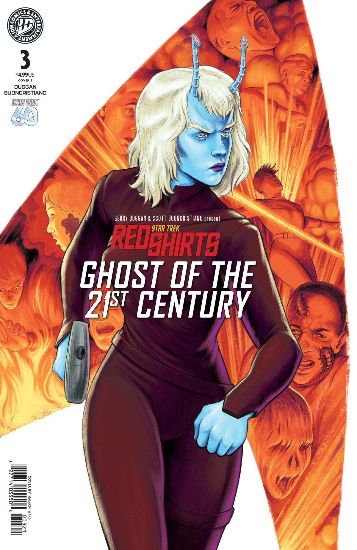 Star Trek: Red Shirts – Ghost of the 21st Century #3 Cover B Malachi Ward Variant