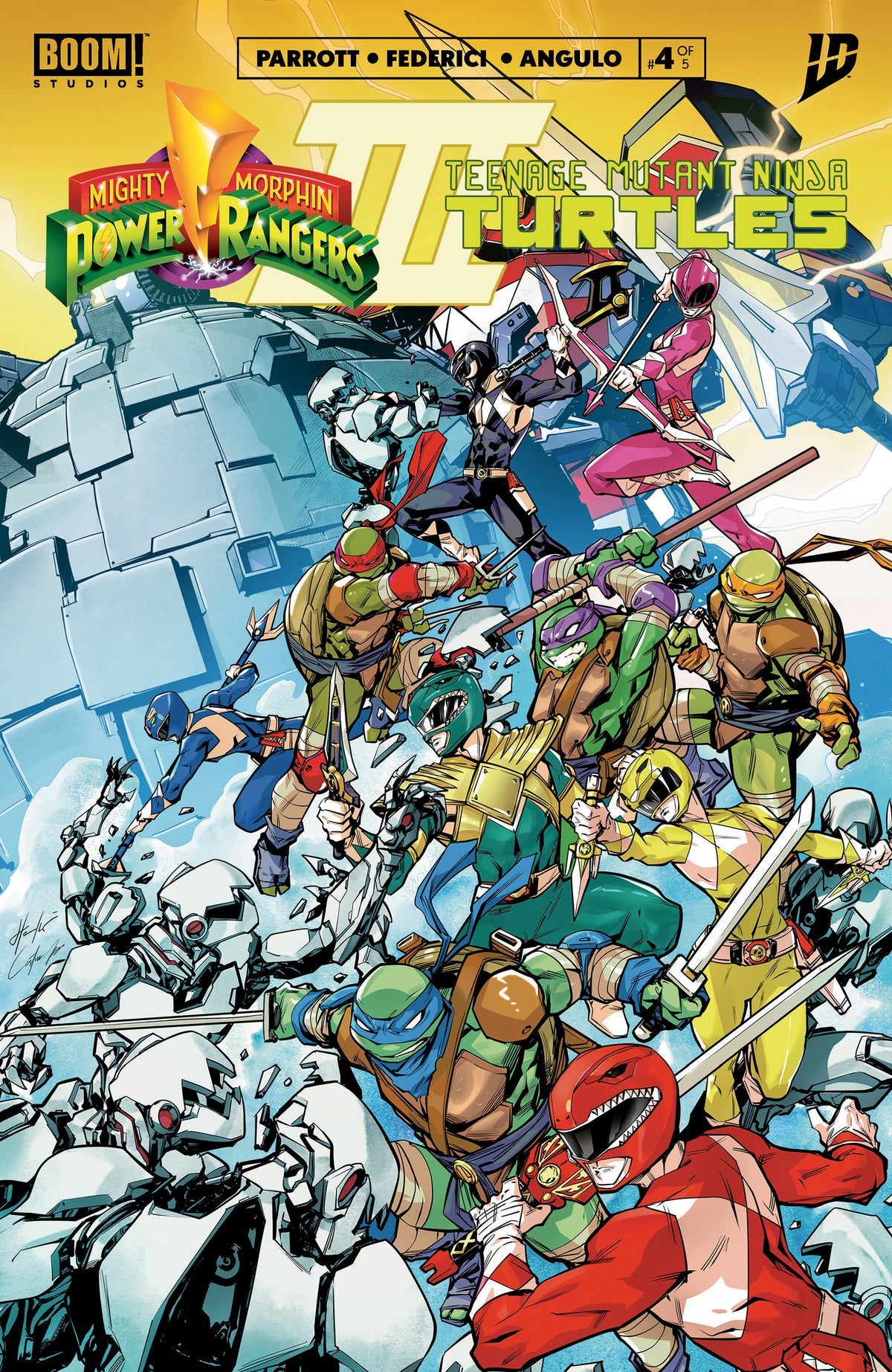 Mighty Morphin Power Rangers / Teenage Mutant Ninja Turtles III #4 (Cover B Hendry Prasetya Variant)