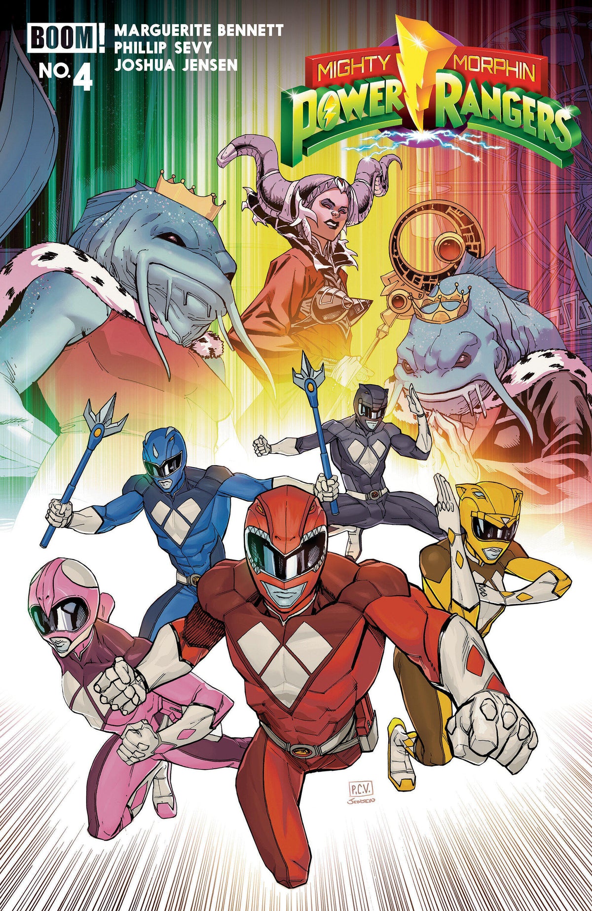 Mighty Morphin Power Rangers #4 Cover B Phillip Sevy Variant