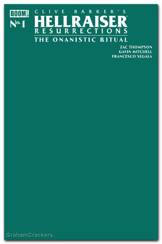 Hellraiser: Resurrections – The Onanistic Ritual #1 Cover C Green Blank Variant