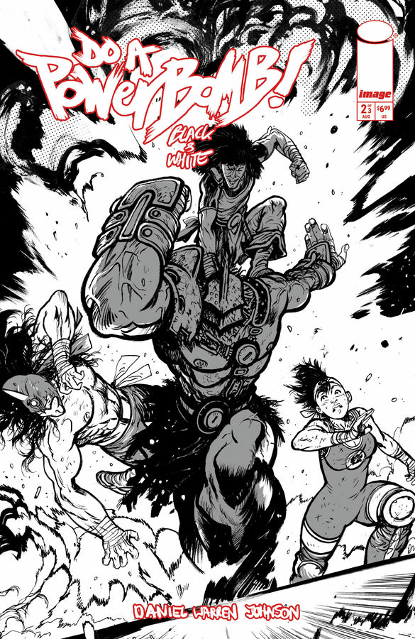 Do a Powerbomb: Black & White #2 Cover C Daniel Warren Johnson Black & White Action Variant