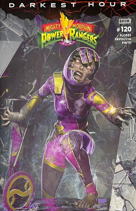 Mighty Morphin Power Rangers #120 (Dark Grid Cover)