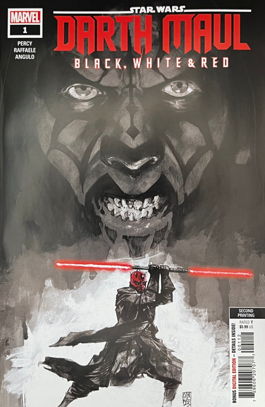 Star Wars: Darth Maul - Black, White & Red #1 (2nd Printing)
