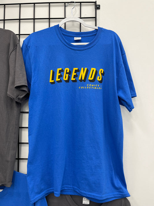 Legends Comics + Collectibles T-Shirt - Blue