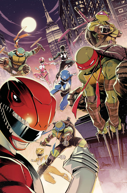 Mighty Morphin Power Rangers / Teenage Mutant Ninja Turtles III #5 (Cover C Alessio Zonno Foil Virgin Variant)