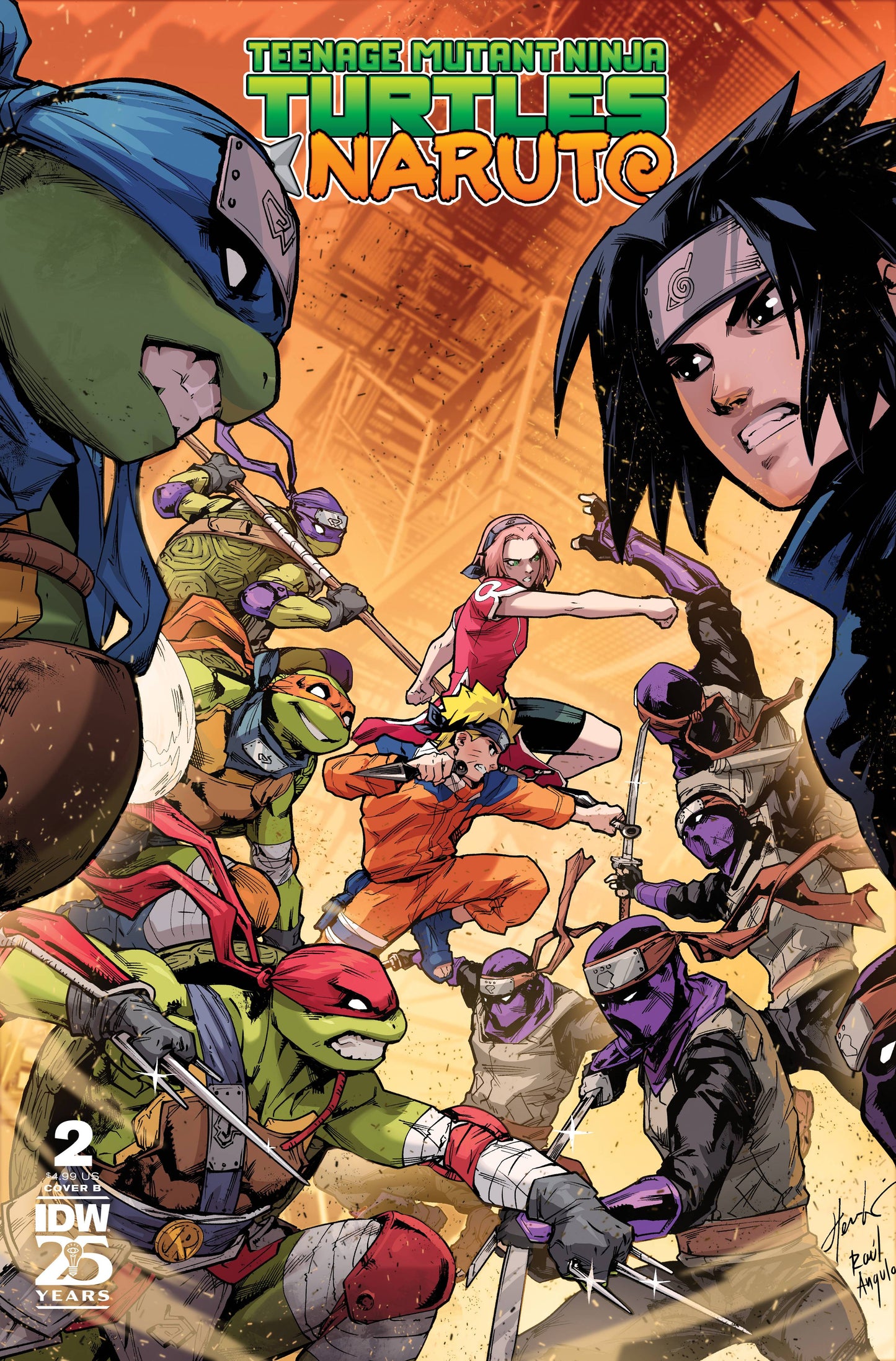 Teenage Mutant Ninja Turtles x Naruto #2 (Cover B)