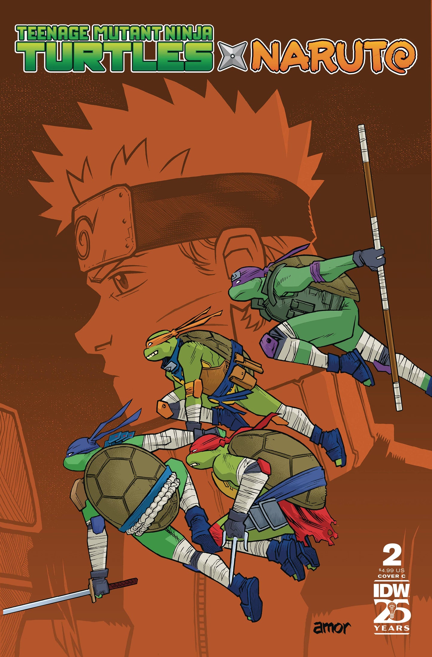 Teenage Mutant Ninja Turtles x Naruto #2 (Cover C)