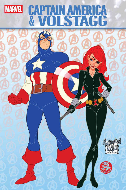 Captain America & Volstagg #1 (Mark Brooks Animated-Style Cover)