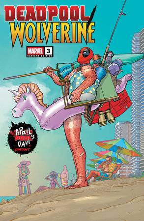 Deadpool/Wolverine #3 (Aaron Kuder 'April Pool's Day' Cover)