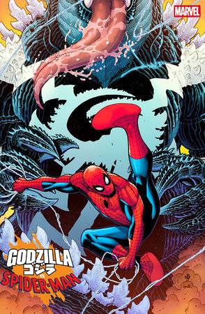 Godzilla vs. Spider-Man #1 (Nick Bradshaw 'Venomized Godzilla' Cover)
