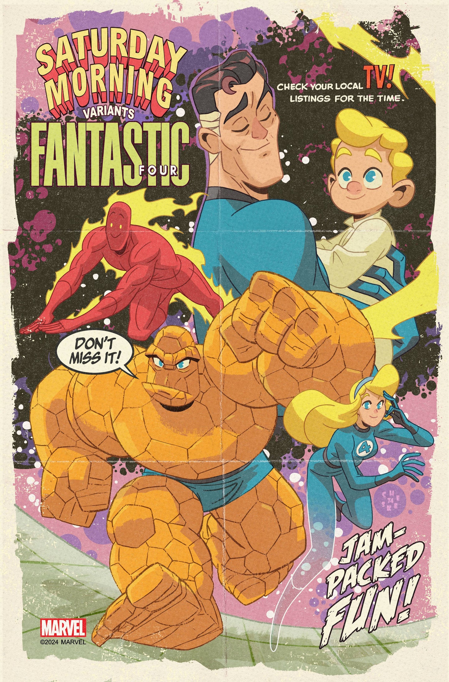 Fantastic Four #33 (Sean Galloway 'Saturday Morning' Cover)
