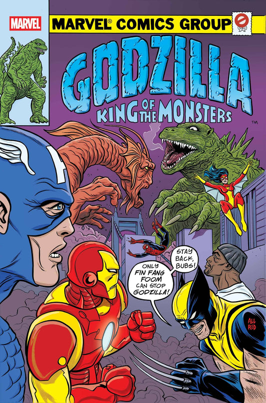Godzilla vs. Avengers #1 (Mike Allred 'King of Monsters Homage' Cover)