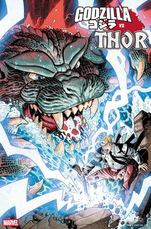 Godzilla vs. Thor #1 (Nick Bradshaw 'Monster Homage' Cover)