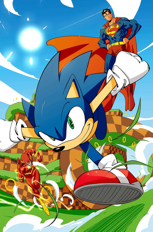 DC x Sonic The Hedgehog #4 (Daniele Di Nicuolo Cover)