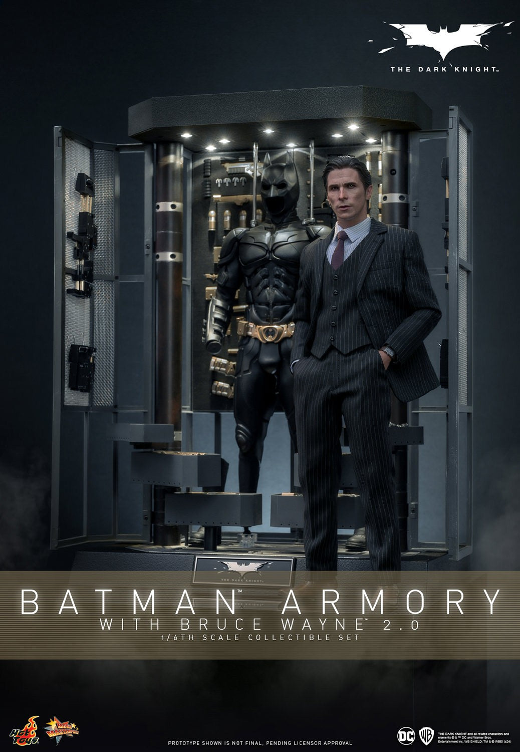 Hot Toys - The Dark Knight - 1:6 Scale Batman Armory with Bruce Wayne (2.0) (MMS753)