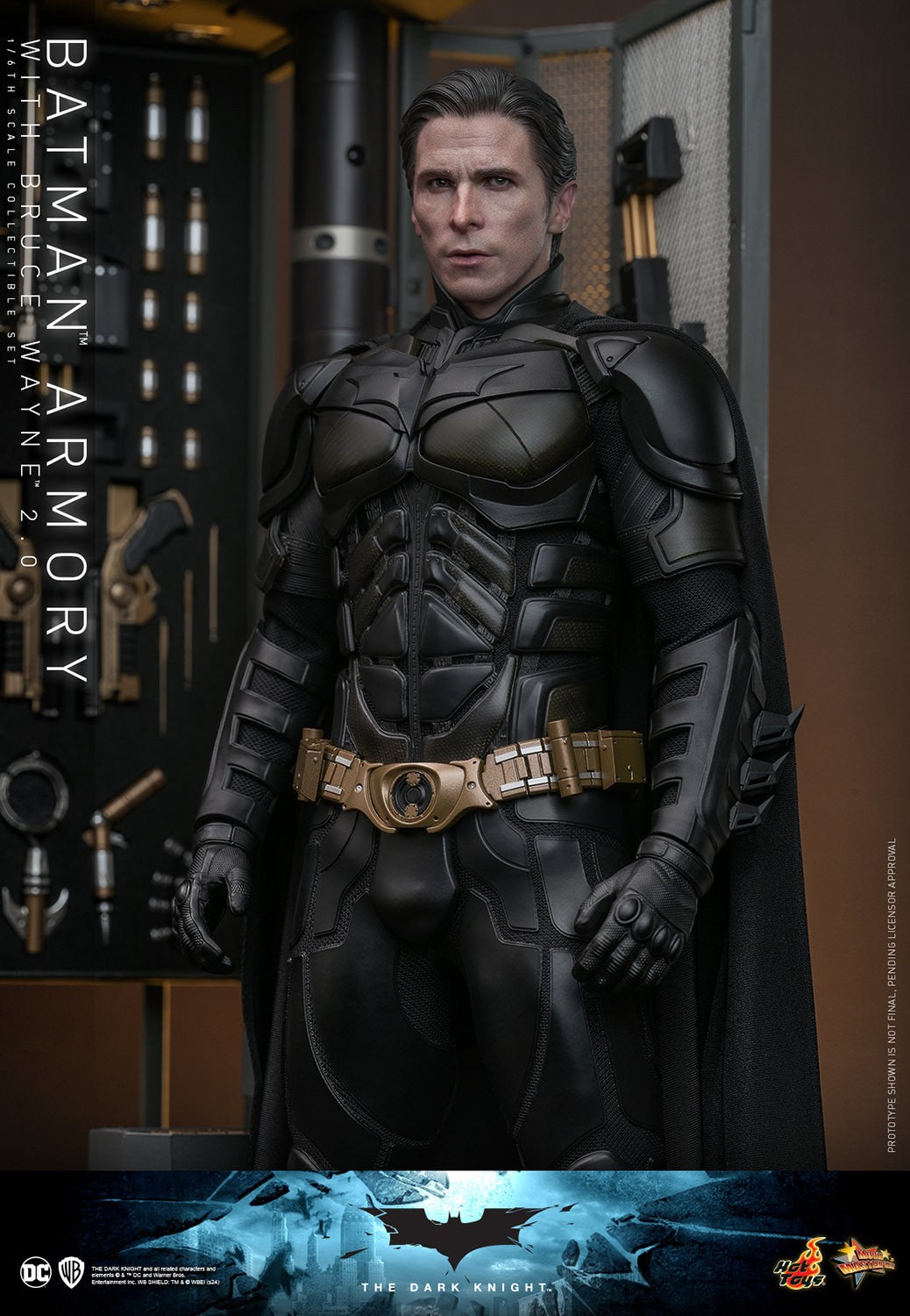 Hot Toys - The Dark Knight - 1:6 Scale Batman Armory with Bruce Wayne (2.0) (MMS753)