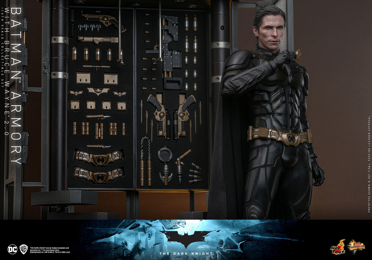 Hot Toys - The Dark Knight - 1:6 Scale Batman Armory with Bruce Wayne (2.0) (MMS753)