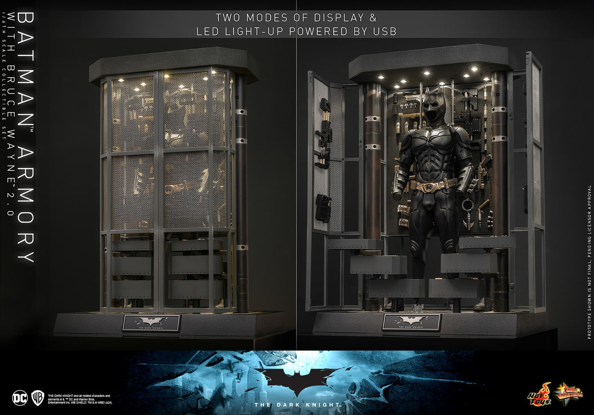 Hot Toys - The Dark Knight - 1:6 Scale Batman Armory with Bruce Wayne (2.0) (MMS753)
