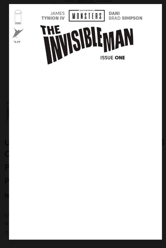 Universal Monsters: The Invisible Man #1 (Blank Cover)