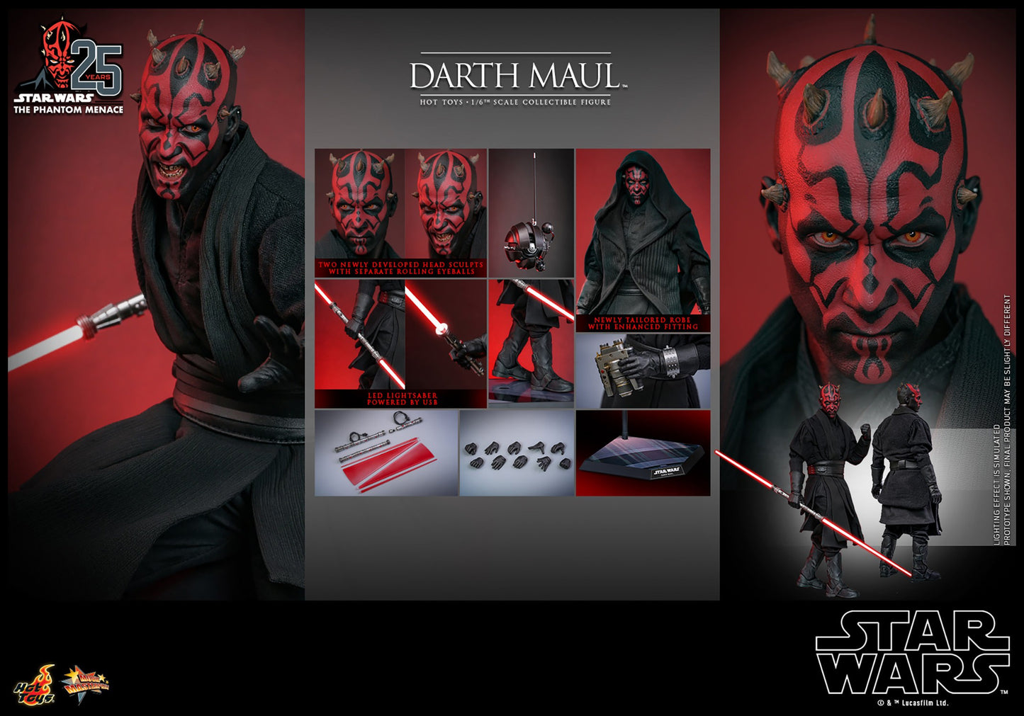 Hot Toys - Star Wars - 1:6 Scale Darth Maul (MMS748)