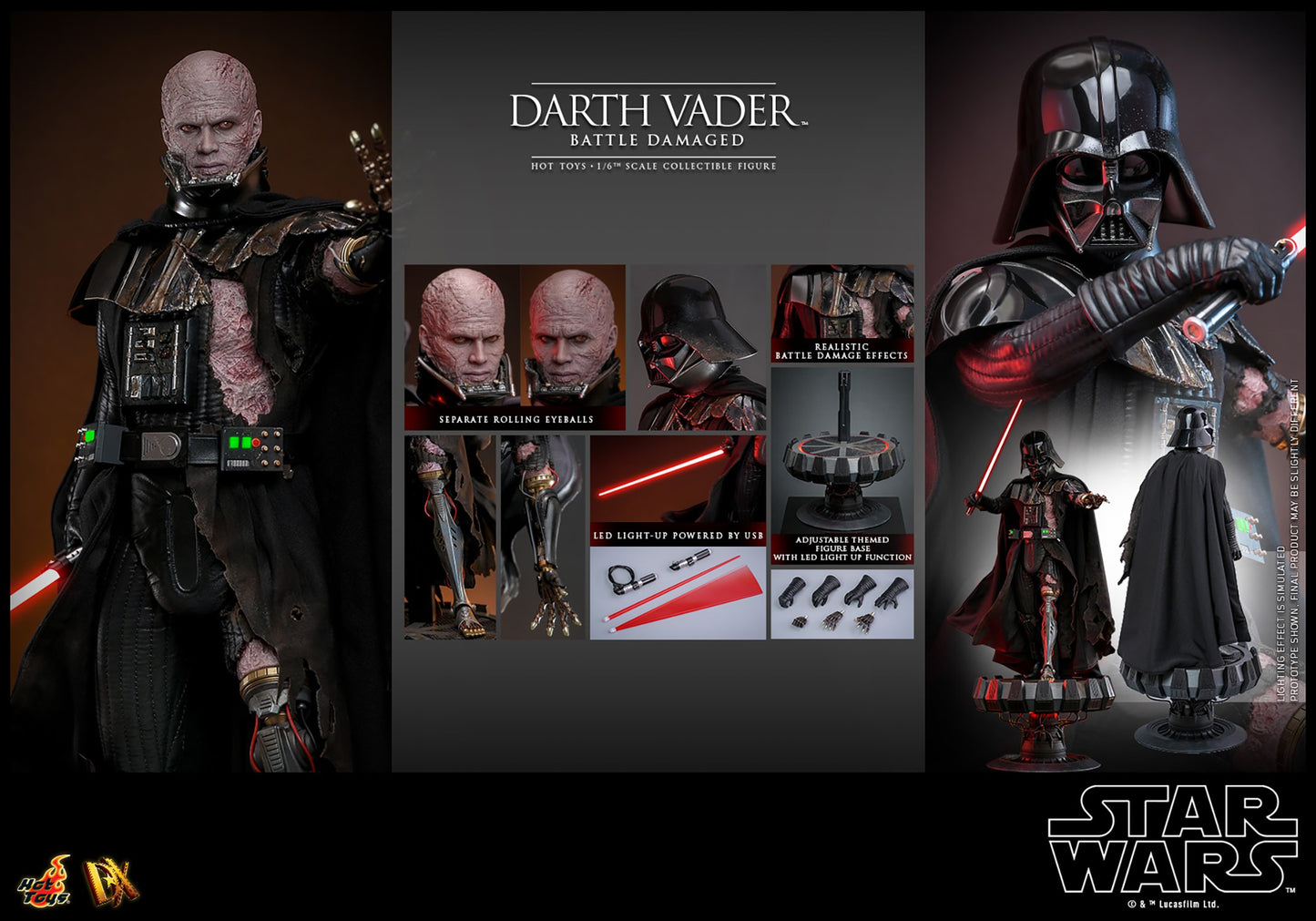 Hot Toys - Star Wars - 1:6 Scale Darth Vader (DX44)
