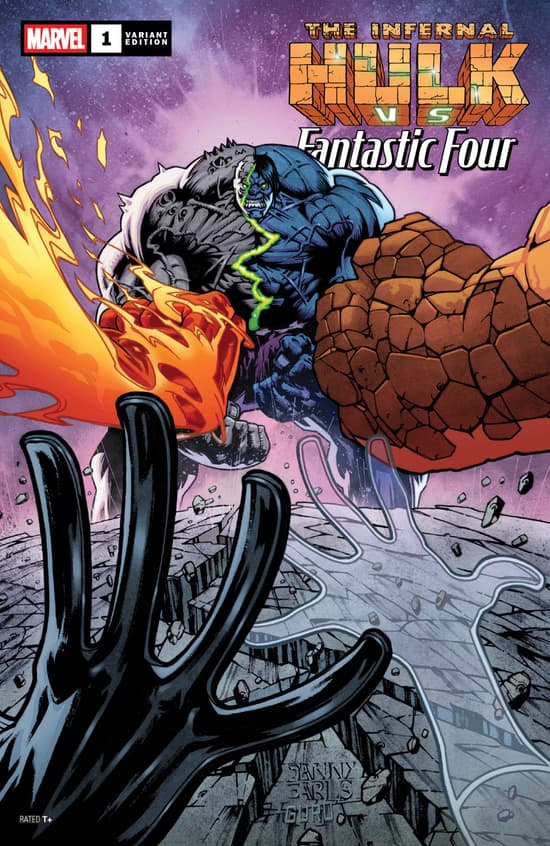 Infernal Hulk vs. Fantastic Four #1 Danny Earls Variant
