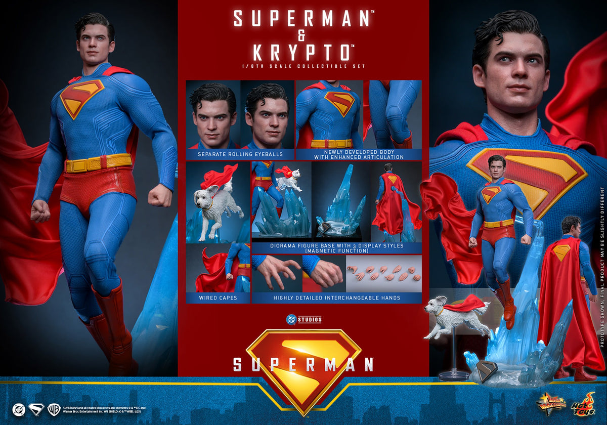Hot Toys - Superman (2026) - 1:6 Scale Superman & Krypto (MMS812)