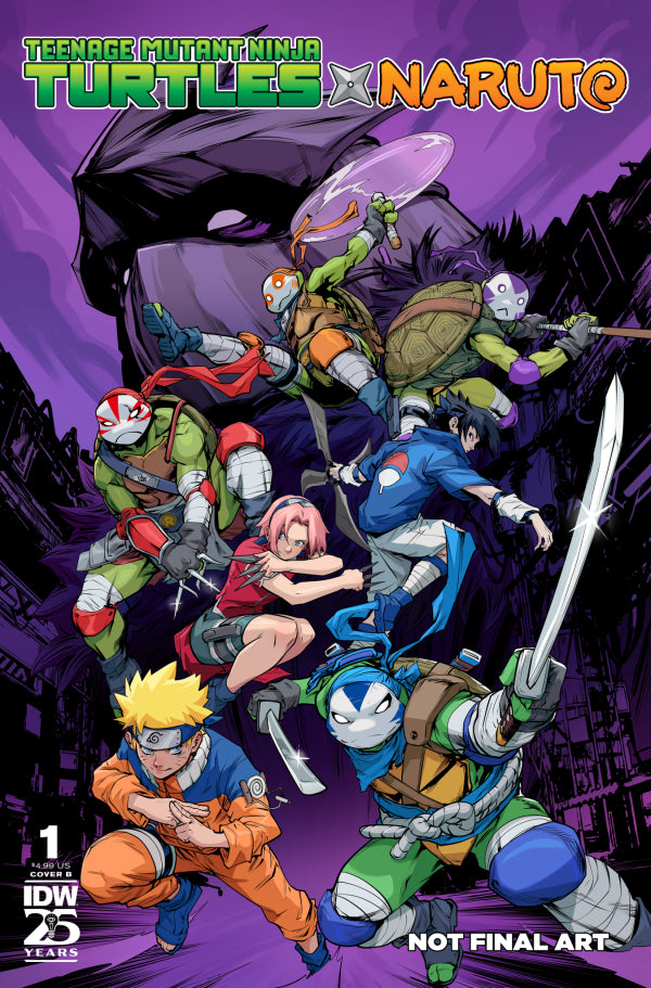 Teenage Mutant Ninja Turtles x Naruto #1 (Cover B)