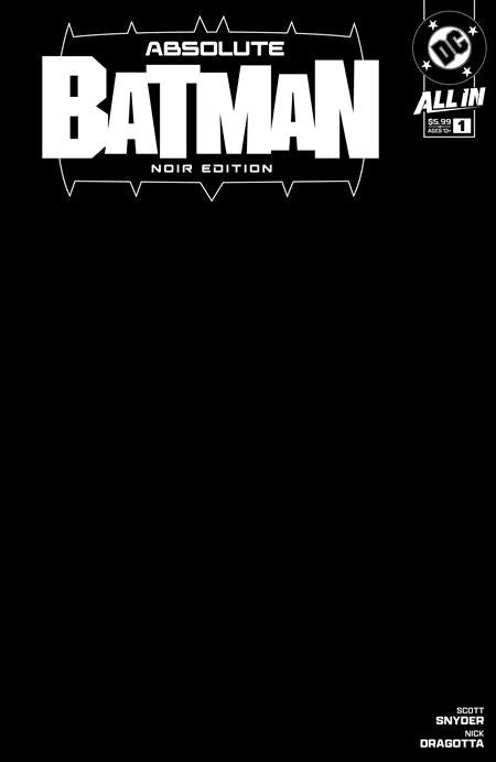 Absolute Batman Noir Edition #1 (Blank Cover)