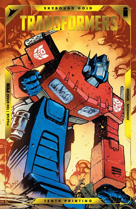 Transformers #1 (10th Printing - Gold Foil Emboss)