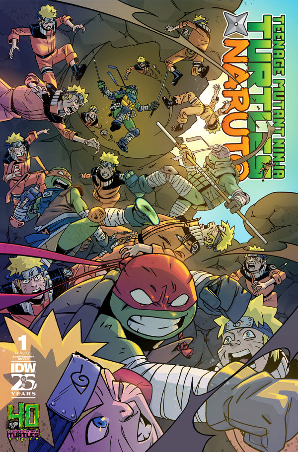 Teenage Mutant Ninja Turtles x Naruto #1 (40th Anniversary Cover)