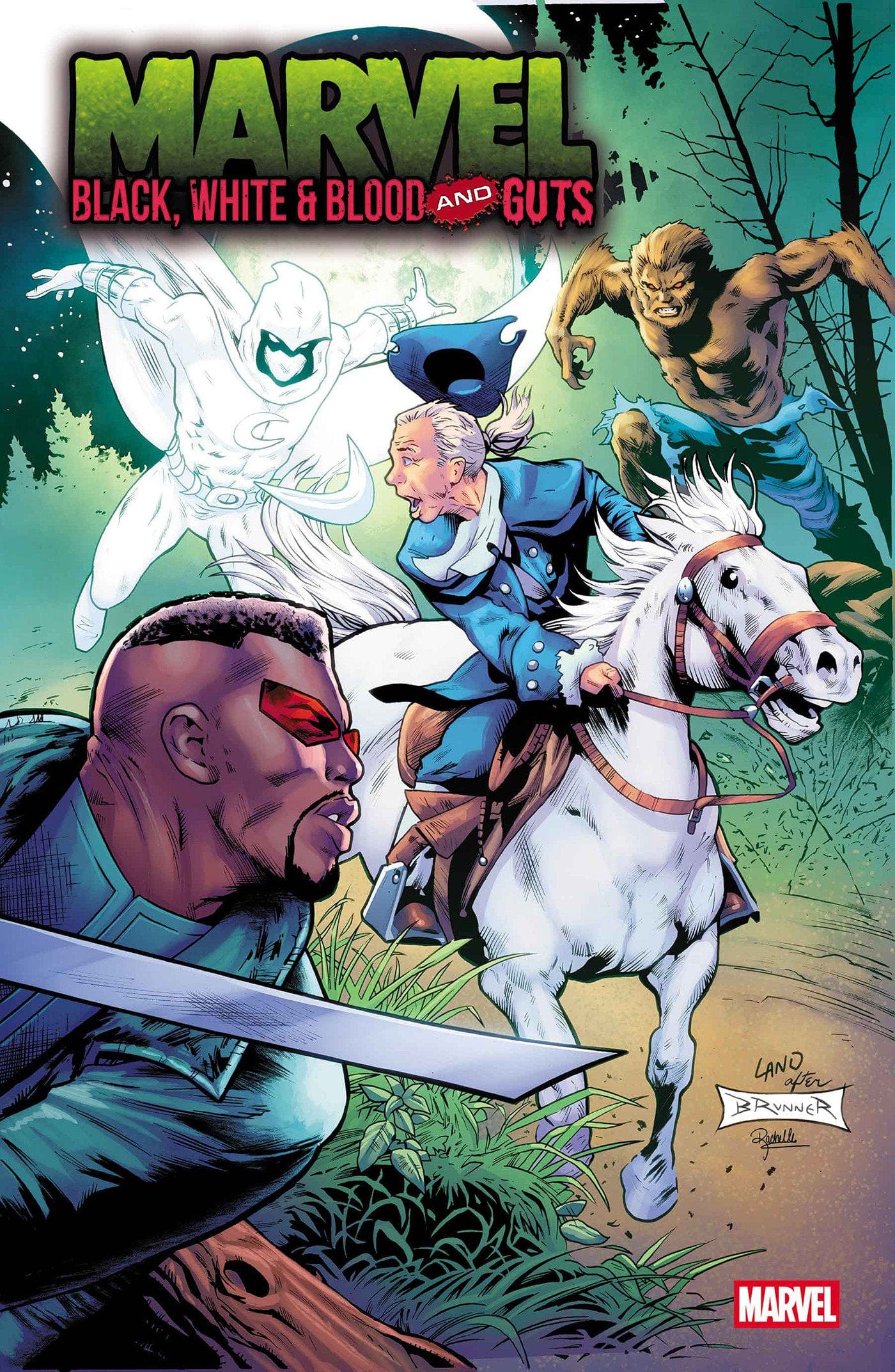 Marvel: Black, White & Blood and Guts #1 (Greg Land '250th Homage' Cover)