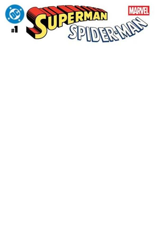 DC / Marvel: Superman / Spider-Man #1 (Cover Z Blank Wraparound Variant)